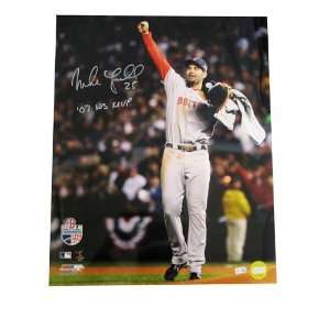  Autograph Mike Lowell 16x20 Unframed Hand up Inscribed 