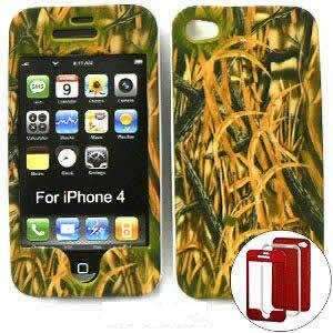 Apple iPhone 4 Camo Camouflage Series, w/ New Shedder Grass Hard Case 