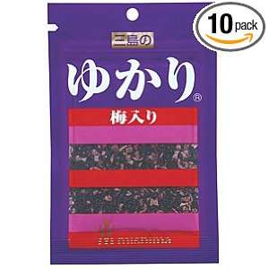 Mishima Yukari Ume Rice Seasoning Mix, .78 Ounce Units (Pack of 10 