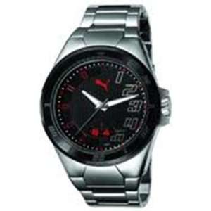   PU102261004 Silver Resin Quartz Watch with Black Dial Puma Watches