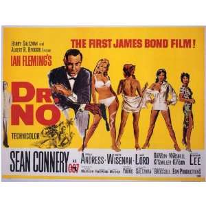 Dr. No Movie Poster (11 x 14 Inches   28cm x 36cm) (1962) Style A 