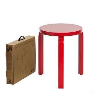  aalto 3 legged gift box stool 60 lacquered by alvar aalto 