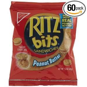 Ritz Bits Peanut Butter Sandwiches, 1.5 Ounce Single Serve Packages 