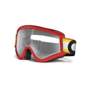  Oakley L Frame MX Goggles with Clear Lens (Red Victory 