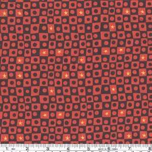  45 Wide Color Vibration Star Dance Red Fabric By The 