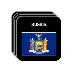 US State Flag   RUSSIA, New York (NY) Set of 4 Mini Mousepad Coasters
