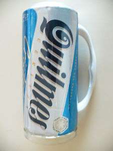 QUILMES ARGENTINE BEER MUG JAR AUTHENTIC CAN WITH GLASS  