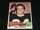 Cincinnatti Bengals Bob Trumpy Auto Signed 1975 Topps C