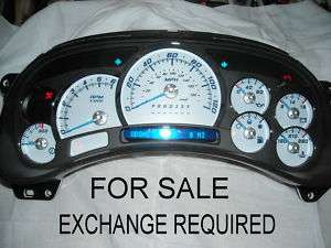FOR SALE NEW GM ESCALADE WHITE GAUGE INSTRUMENT CLUSTER  