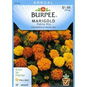  Burpee 42996 Marigold, French Petite Mix Seed Packet 