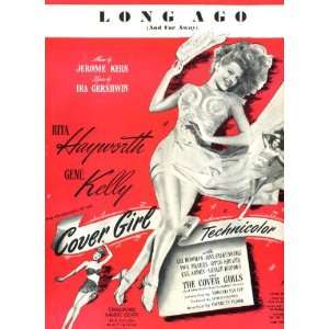 Long Ago (And Far Away) Original 1944 Vintage Sheet Music from Cover 