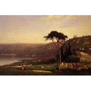   Inch, painting name Lake Albano, By Innes George