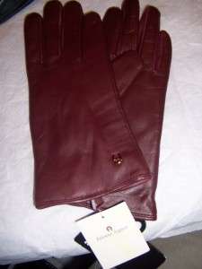 Etienne Aigner Thinsulate logo leather Gloves  