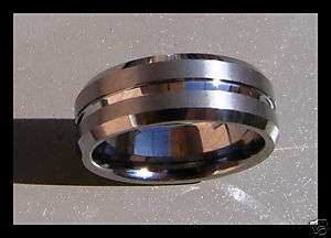 Mens 8MM brushed Celtic Tungsten Ring Sz 7,8,9,10  