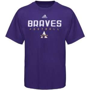  adidas Alcorn State Braves Purple Sideline T shirt Sports 