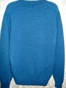   OF SCOTLAND Blue Wool Sweater XL For The Nassau Bahamas Shop  