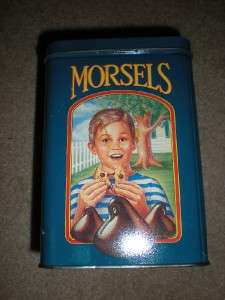NESTLE TOLL HOUSE COOKIES TIN ADVERTISING MORSELS EUC  