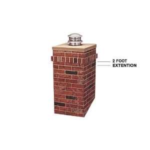 Chimney 3826 Extension For R co Rectangular Chimney Surround  2 ft.h