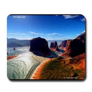  3D CG Mousepad, Image Entitled Red Conjunction 