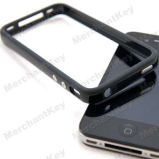 Slim Thin Bumper Case Frame Skin Cover for iPhone 4 4G 4S/4GS Black 
