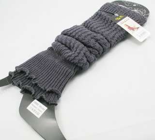 Womens fashion knit crochet winter leg warmer leggings socks purple 