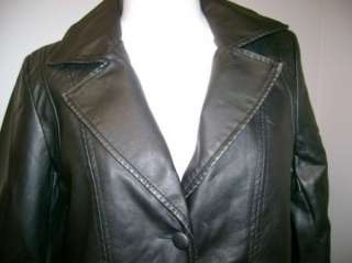 Modernist by Guillaume Faux Leather Coat w/Zip Out S  