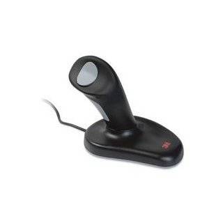 3M Ergonomic Mouse, Optical, USB/PS2 Compatible, Large Size, Black 