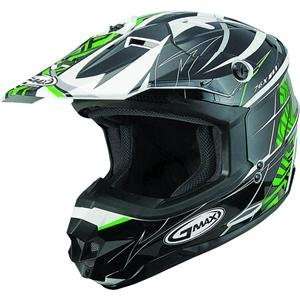  GMax GM76 Player Helmet   3X Large/Black/Green/White 