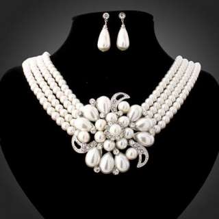 ARINNA Swarovski Crystals fashion earring necklace sets  