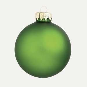 Club Pack Of 48 Kiwi Green Matte Glass Ball Christmas Ornaments 3.25 