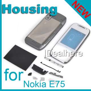 White Full Housing Skin Cover for Nokia E75  