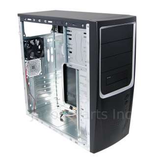   ATX Mid Tower Steel Computer Case, Black/Silver [INT 96 04S]  