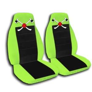  Lime Green and Black AXE seat covers. 40/20/40 seats for a 