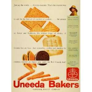  1931 Ad National Uneeda Bakers Oreo Fig Newton Slim Jim 