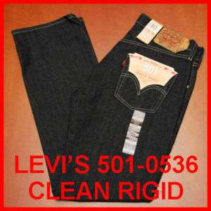 Levis 501 Jeans Jean Clean Rigid 0536 536 ALL SIZES  