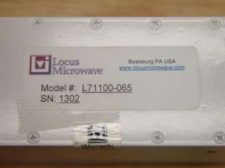 Locus Microwave Low Noise Amplifier L71100 065 REPAIR  