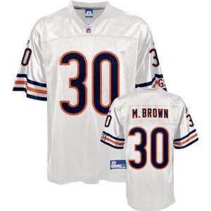  Mike Brown White Reebok NFL Replica Chicago Bears Jersey 