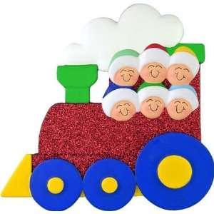  4304 Train Family  6 Heads Personalized Christmas Holiday 