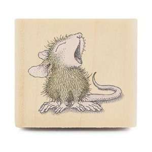  House Mouse Mounted Rubber Stamp 1X1   Boring Boring
