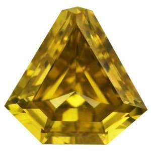  0.46 Ctw Canary Yellow Fancy Shape Real Loose Diamond For 