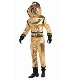 Deep Sea Diver Jumpsuit Costume w/Helmet Adult Size Standard *New 