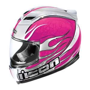 Icon Airframe Helmet , Color Pink, Size Lg, Style Claymore Chrome 