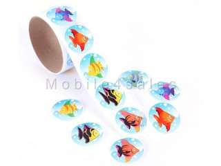 100 x Deep Sea Fish Sticker for Kids Party Favours Best Gift st15 