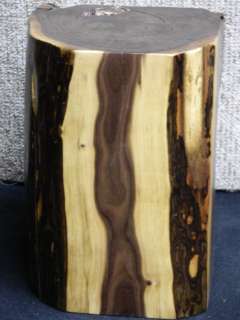   Black Walnut Figured Rustic End Table Stump Stool Lumber 10041  