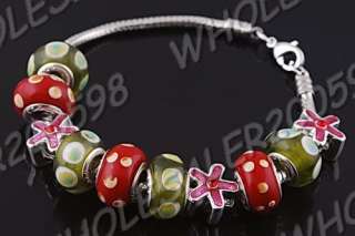 5strands Handwork Glass Beads Bracelets 17 23CM  
