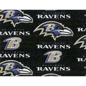   Ravens Football Cotton Fabric Print By the Yard