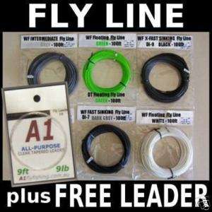 FLY FISHING   4wt / 100ft FLY LINE ready for rod & reel  