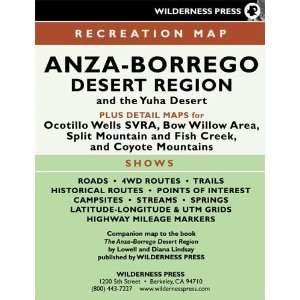  MAP Anza Borrego Desert Region [Map] Diana Lindsay Books