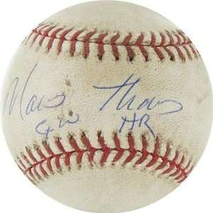 Marcus Thames Signed Red Sox at Yankees 5 17 2010 Game Used Baseball w 