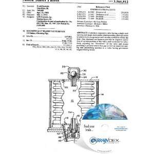    NEW Patent CD for MAGNETICALLY BIASED VALVE DEVICE 